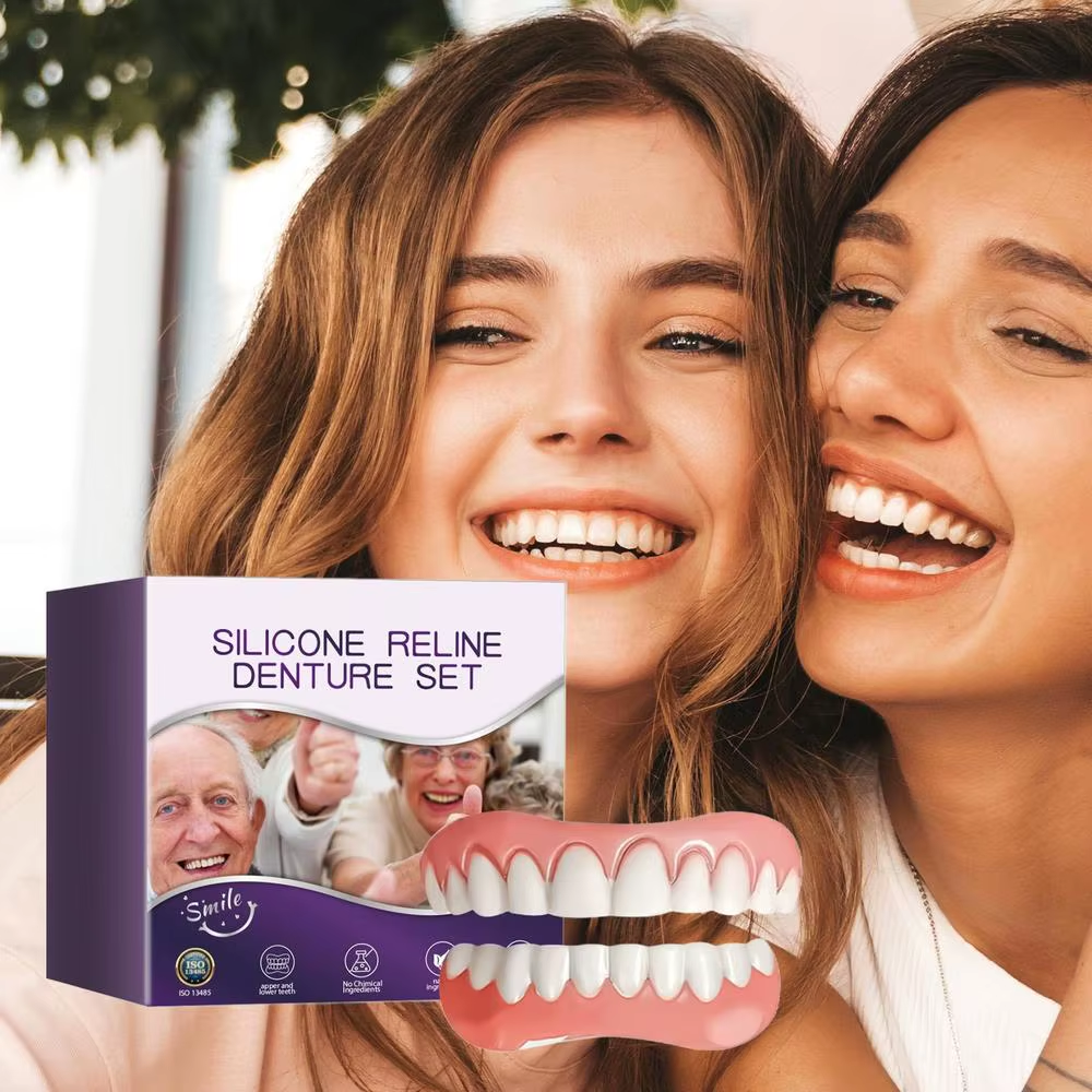 Ensemble de silicone pour reline de prothèses dentaires