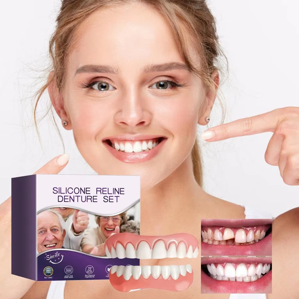 Ensemble de silicone pour reline de prothèses dentaires