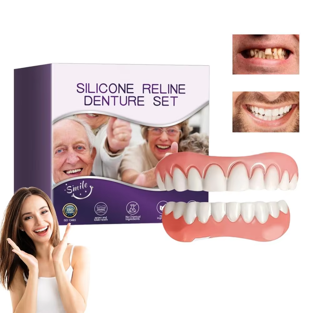 Ensemble de silicone pour reline de prothèses dentaires